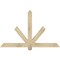 Ekena Millwork Kennewick Rough Sawn Timber Gable Bracket, Douglas Fir, 60"W x 38"H x 4"D x 4"F, 15/12 Pitch GBW060X38X0404KEN00RDF - alternate 1